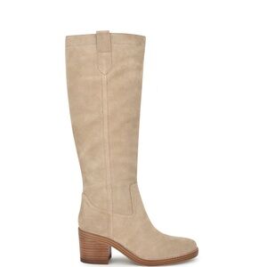Nine West Women’s Hecee Tall Block Heel Boots Size 7.5M Color Medium Natural 101